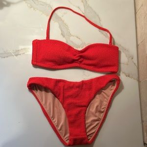 J. Crew Scrunchie Sweetheart Bikini Top & Hipster Bikini Bottom